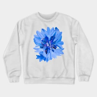 Blue flower Bloom- Frozen- Winter Crewneck Sweatshirt